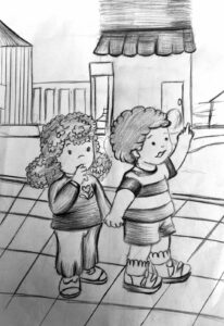 doi copii pe stradă